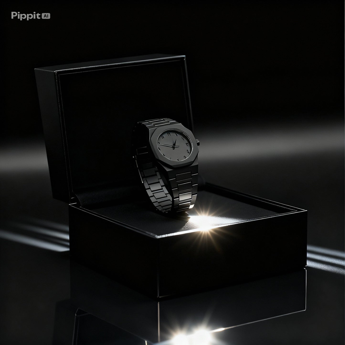 AURA Blackout Watch - Premium, Slim & Stylish Men's Wrist Watch