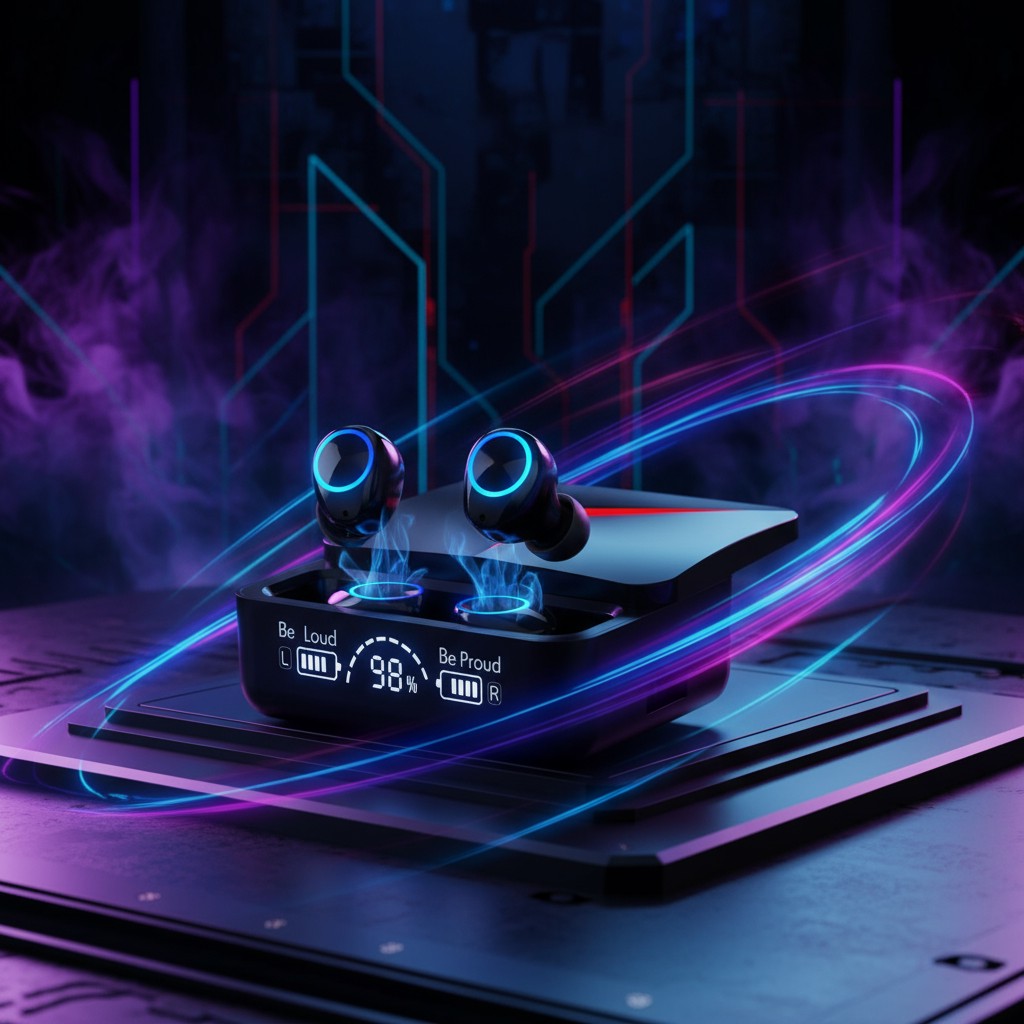 M90 Pro Gaming Earbuds – Bluetooth 5.3 Wireless Earphones with ENC Noise Reduction