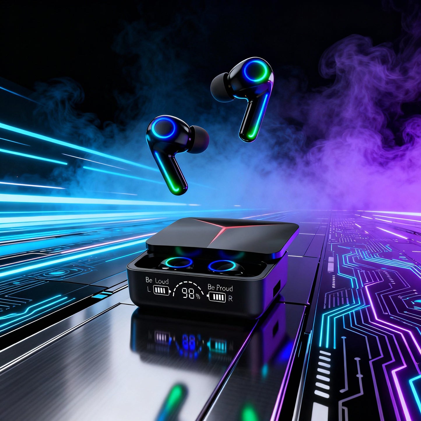 M90 Pro Gaming Earbuds – Bluetooth 5.3 Wireless Earphones with ENC Noise Reduction